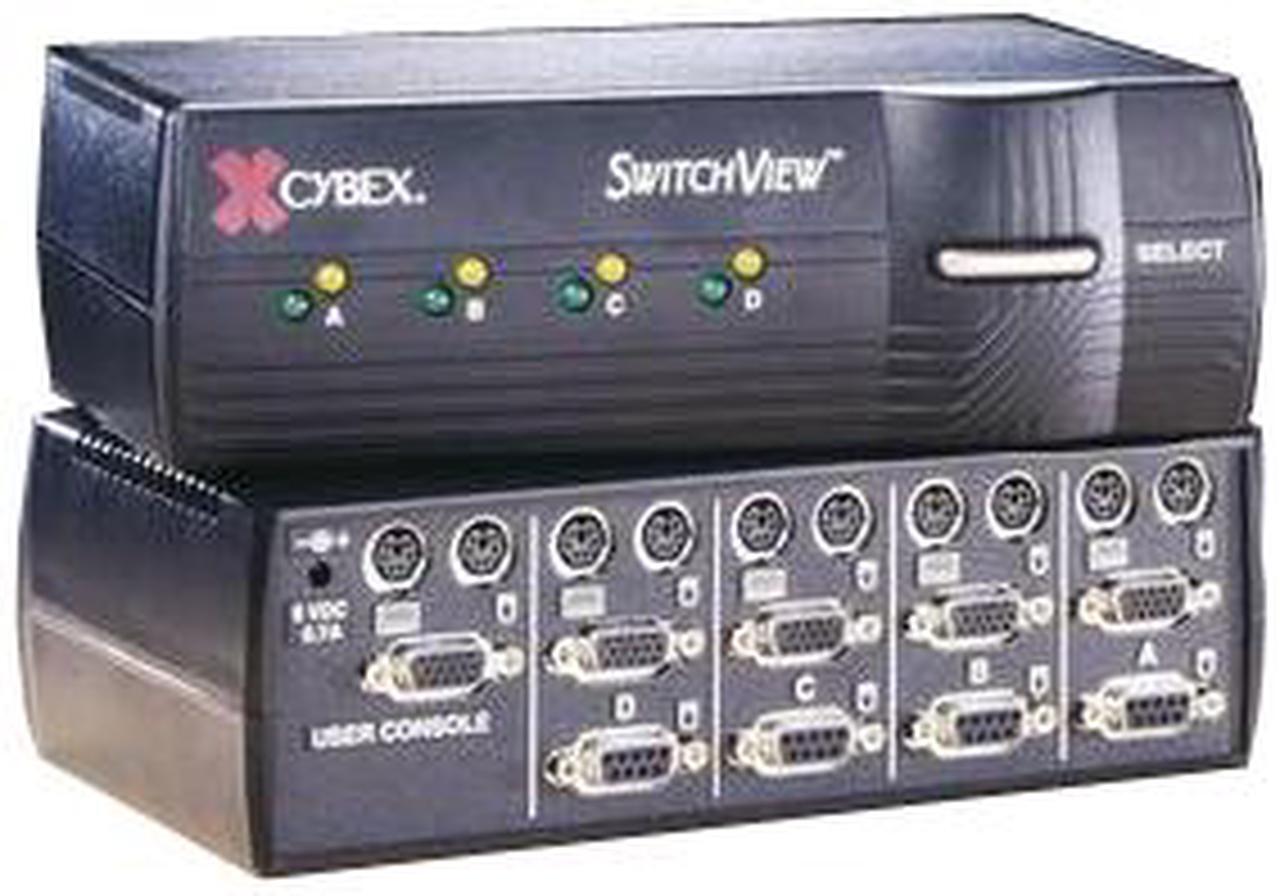 Main image of Avocent 12045 4PORT PS2 SER CYBEX SWITCHVIEW KVM 2-CABLES PC