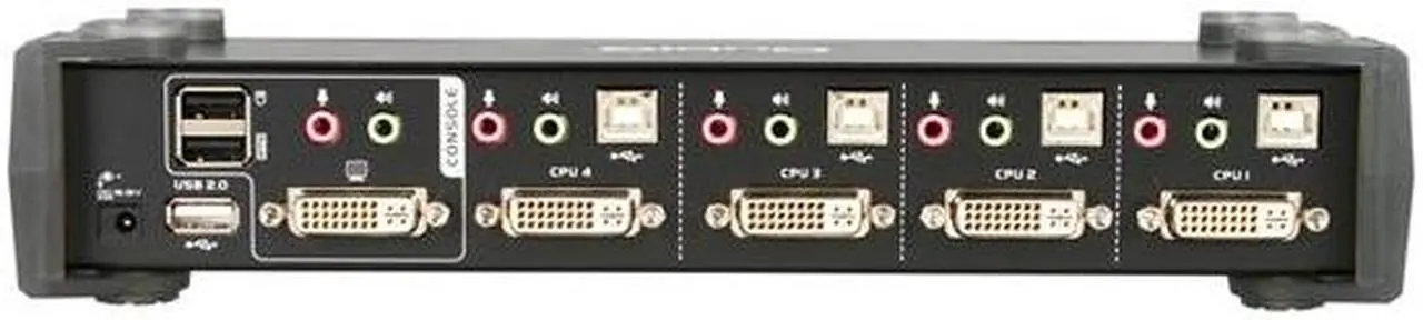 Alt view image 5 of 6 - ATEN CS1764A 4-Port USB DVI / Audio KVMP Switch