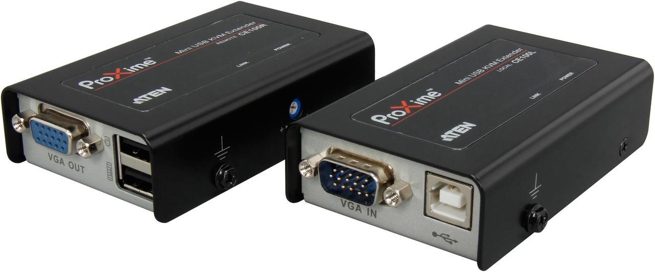 ATEN CE100 Cat5 USB KVM Mini Console Extender - up to 320 ft