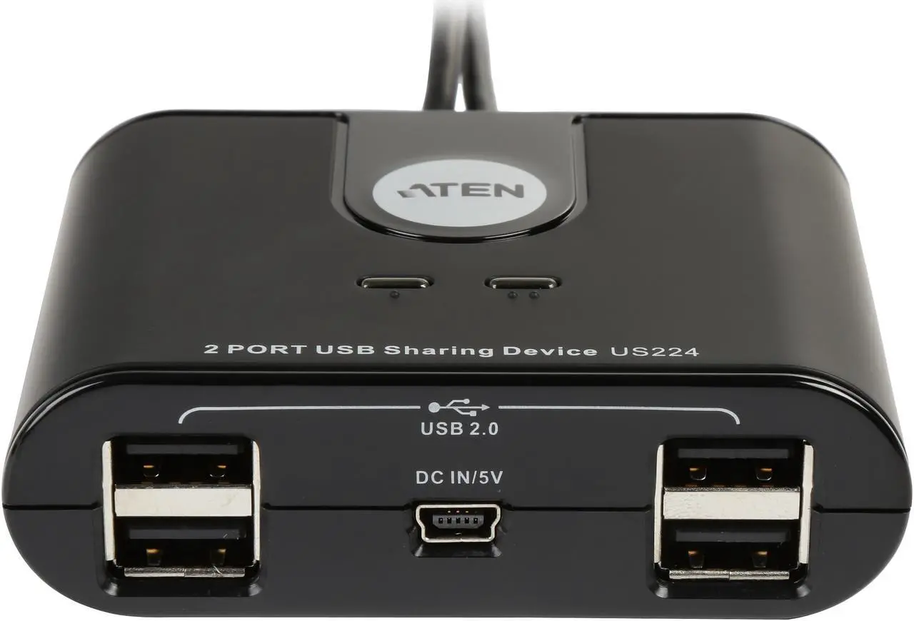 Alt view image 2 of 4 - ATEN US224 2-Port USB Peripheral Sharing Device