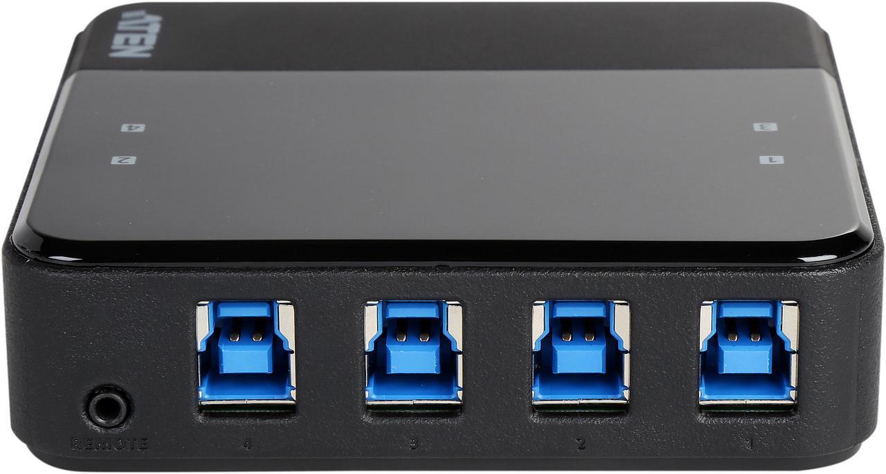 Alt view image 4 of 6 - ATEN US434 4-port USB 3.0 Peripheral Sharing Device