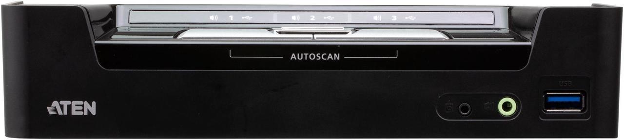 Alt view image 2 of 6 - ATEN 4K 3-Port USB-C and DisplayPort KVM Switch / Hybrid KVMP Switch (CS1953)