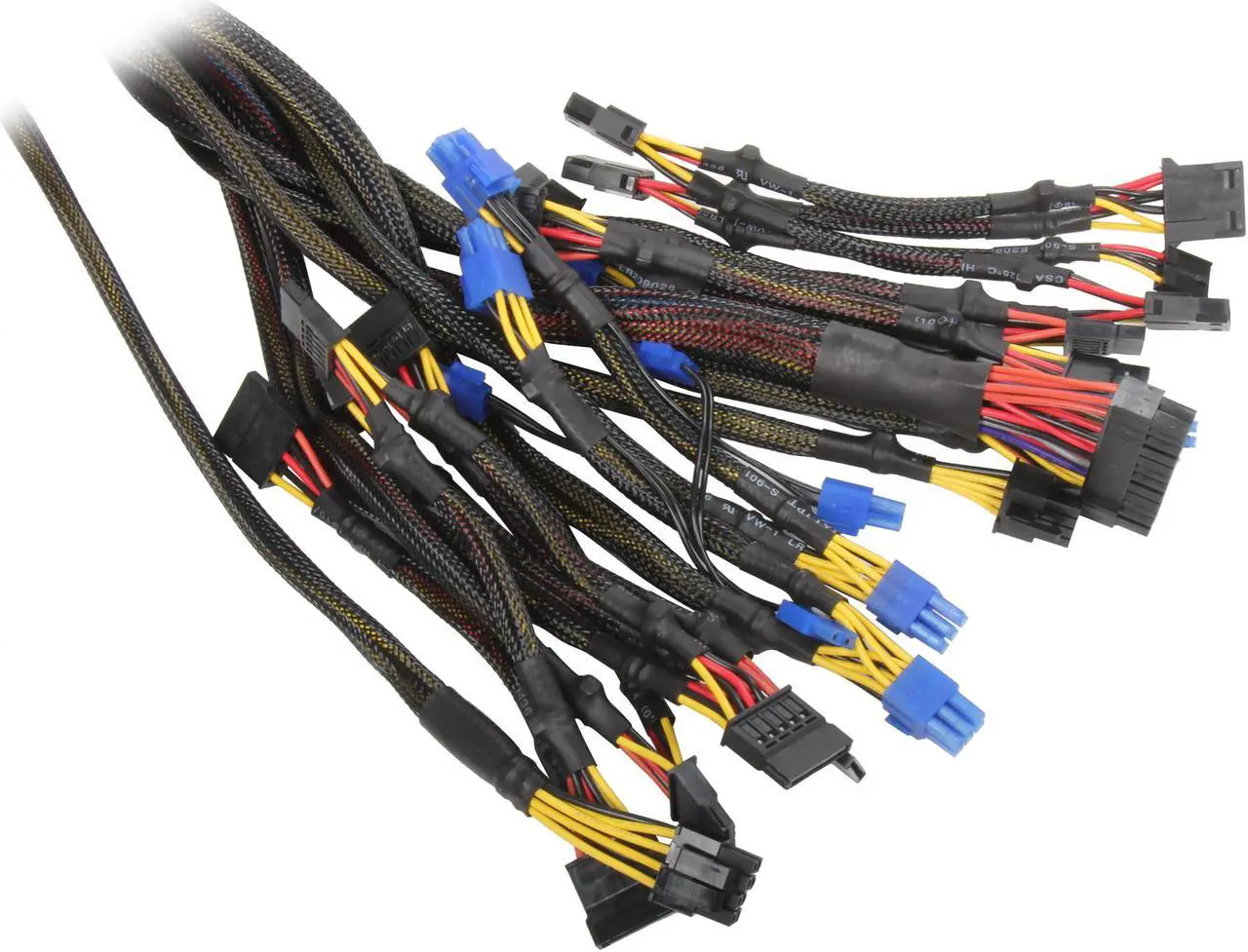 Alt view image 6 of 7 - Mushkin Enhanced MKNPSJL1000 1000 W ATX12V v2.3 80 PLUS GOLD Certified Active PFC Power Supply