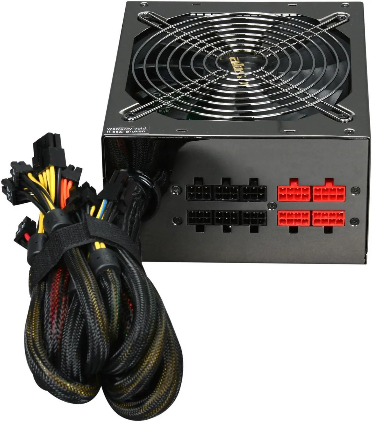 Alt view image 4 of 7 - ABS Majesty series MJ900 Continuous 900W@50°C ATX12V/EPS12V 80 PLUS GOLD Certified, SLI Ready, CrossFire Ready, Core i7 Ready, Single Strong 12V Rail, Modular Flat Cable Design, Active-PFC Power Supply
