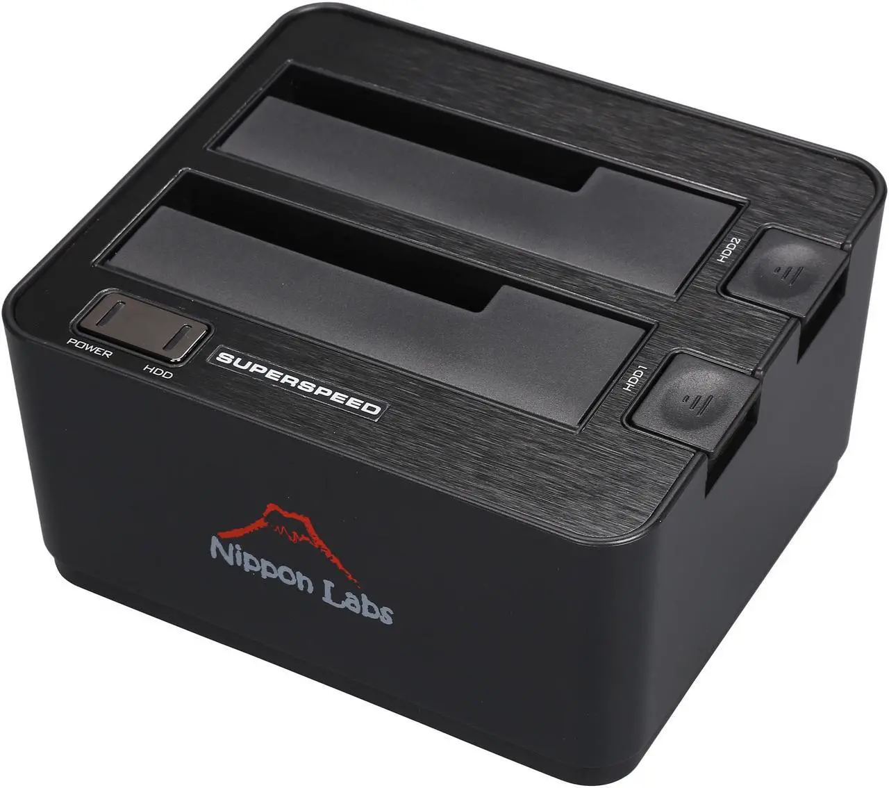 Alt view image 6 of 6 - Nippon Labs NL-ST0022A 2.5" & 3.5" SATA I/II/III USB 3.0 2-Bay Hard Drive Docking Station, Beige - OEM