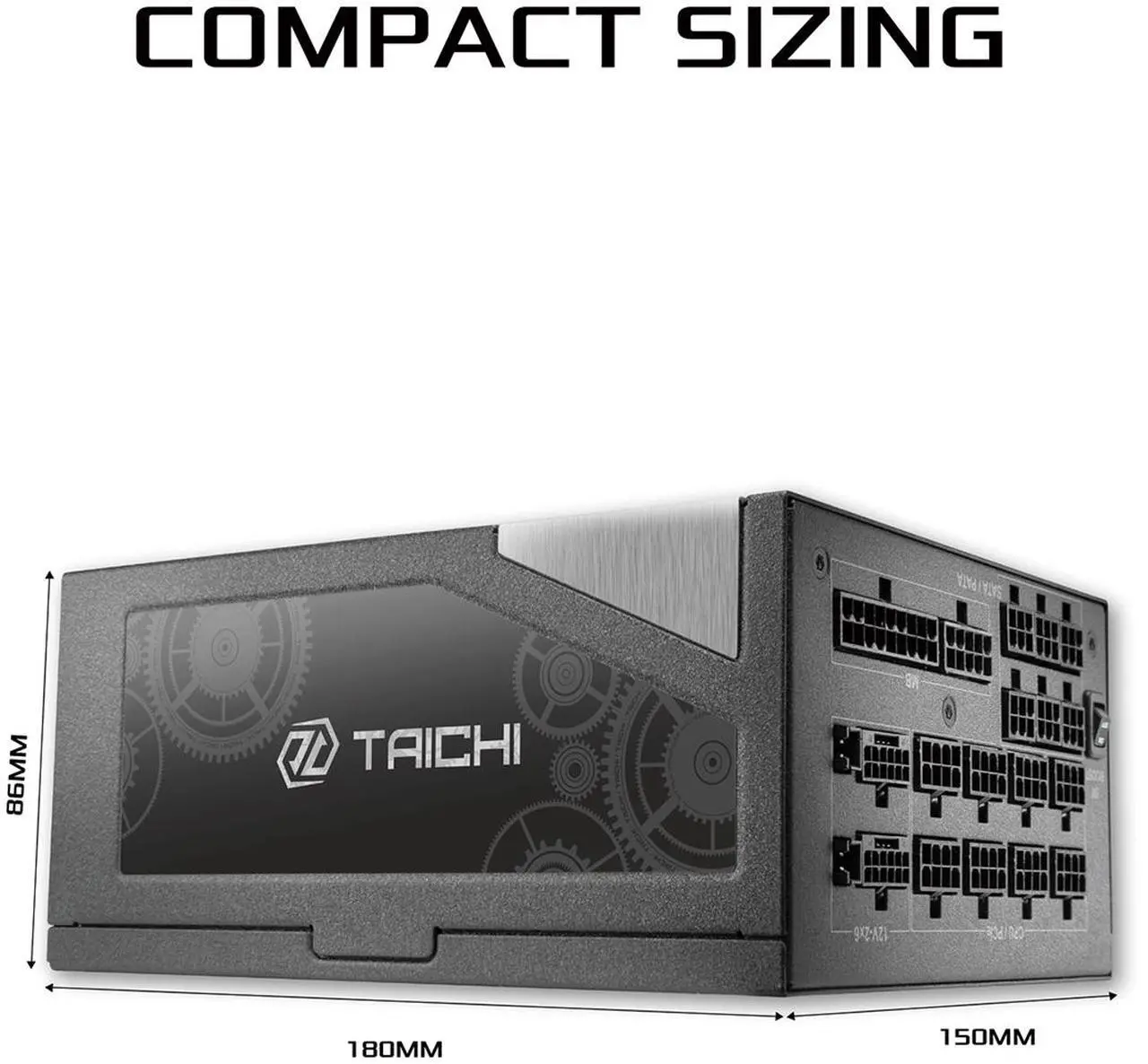Alt view image 2 of 10 - ASRock Taichi TC-1650T 1650W 80 PLUS TITANIUM & Cybenetics TITANIUM Full Modular Power Supply, ATX3.1 & PCIe5.1 Ready with Dual Color 12V-2x6 Cables(2pcs), 10 Years Warranty