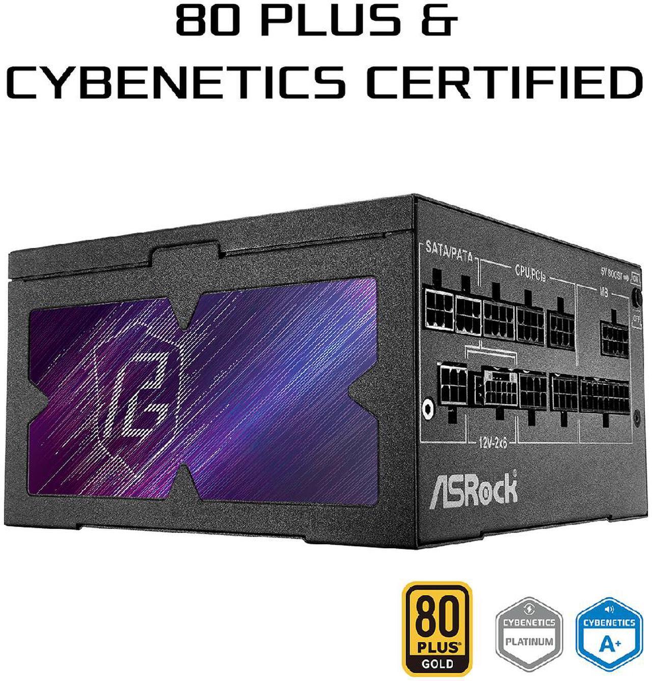 Alt view image 3 of 10 - ASRock Phantom Gaming PG-850G 850W 80 PLUS GOLD & Cybenetics PLATINUM Full Modular Power Supply, ATX3.1 & PCIe5.1 Ready with Dual Color 12V-2x6 Cable, 10 Years Warranty