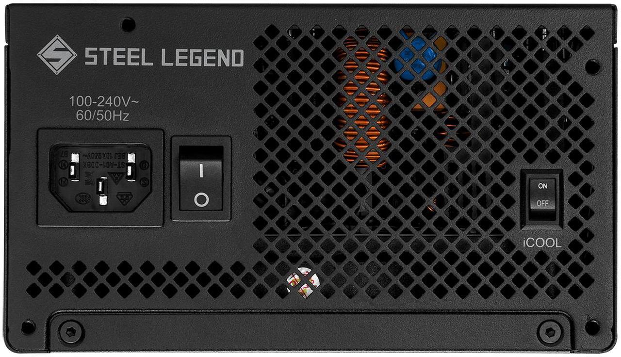 Alt view image 6 of 9 - ASRock Steel Legend SL-1000G 1000W 80 PLUS GOLD & Cybenetics PLATINUM Full Modular Power Supply, ATX3.1 & PCIe5.1 Ready with Dual Color 12V-2x6 Cable, 10 Years Warranty