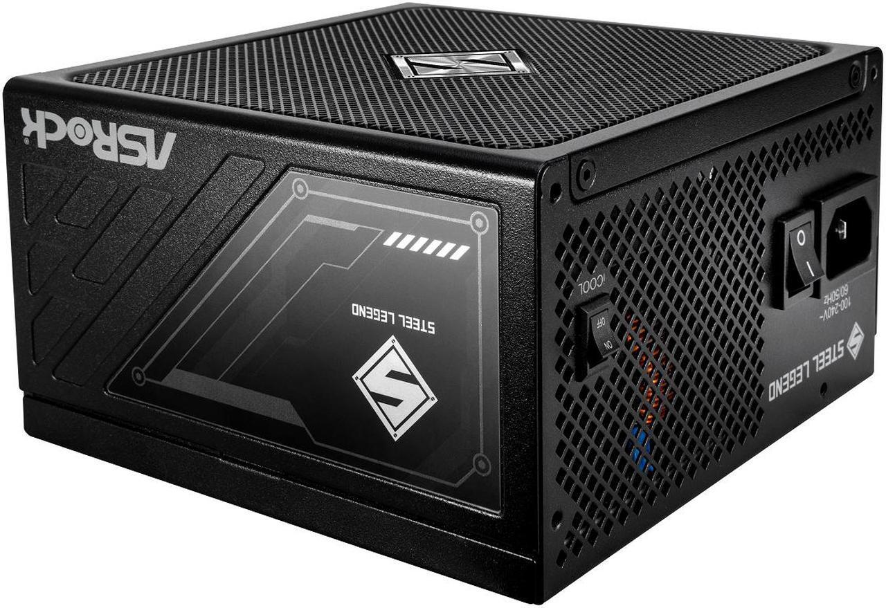 Alt view image 3 of 10 - ASRock Steel Legend SL-650G 650W 80 PLUS GOLD & Cybenetics PLATINUM Full Modular Power Supply, ATX3.1 Ready, 10 Years Warranty