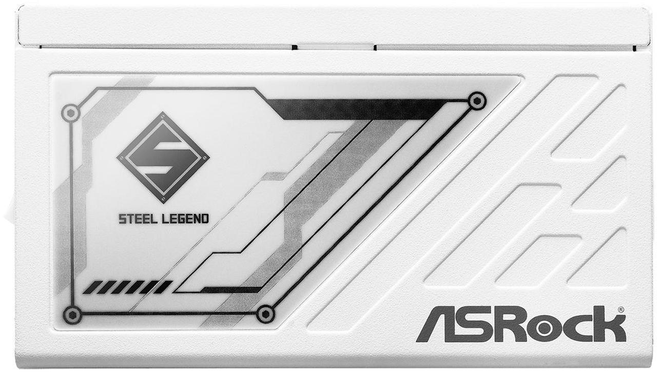Alt view image 5 of 9 - ASRock Steel Legend SL-850GW 850W 80 PLUS GOLD & Cybenetics PLATINUM Full Modular Power Supply, ATX3.1 & PCIe5.1 Ready with Dual Color 12V-2x6 Cable, 10 Years Warranty, White Edition