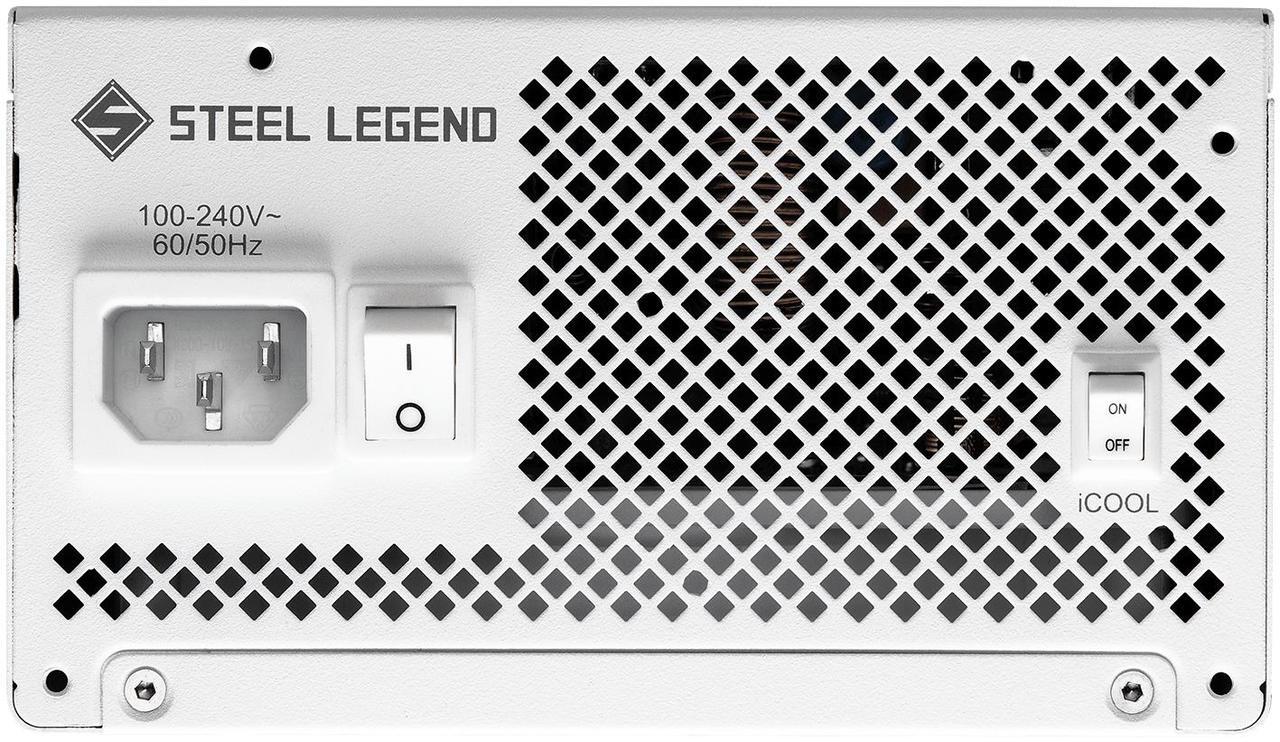 Alt view image 6 of 9 - ASRock Steel Legend SL-850GW 850W 80 PLUS GOLD & Cybenetics PLATINUM Full Modular Power Supply, ATX3.1 & PCIe5.1 Ready with Dual Color 12V-2x6 Cable, 10 Years Warranty, White Edition