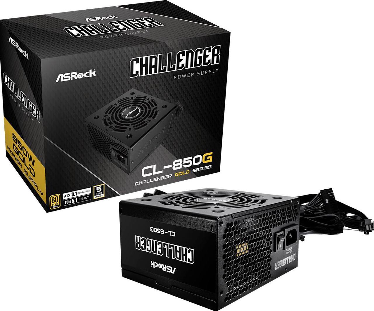 ASRock CL-850G 850 W ATX3.1 & PCIe5.1 Ready 80 PLUS GOLD Certified Non-Modular Power Supply