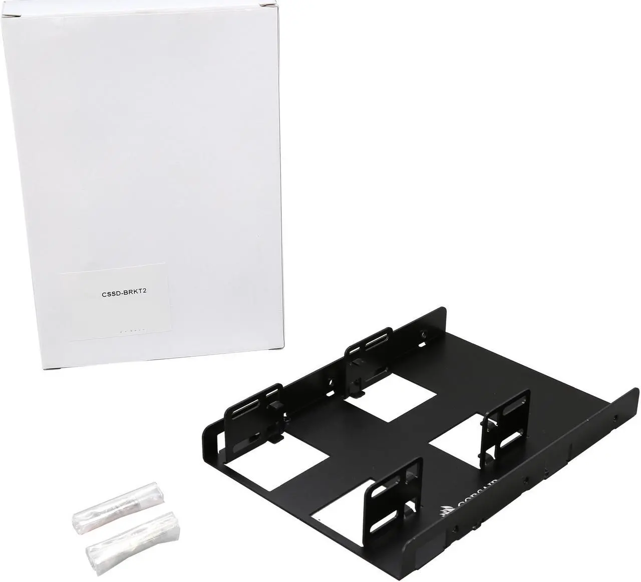 Alt view image 6 of 6 - Corsair CSSD-BRKT2 Dual SSD Mounting Bracket