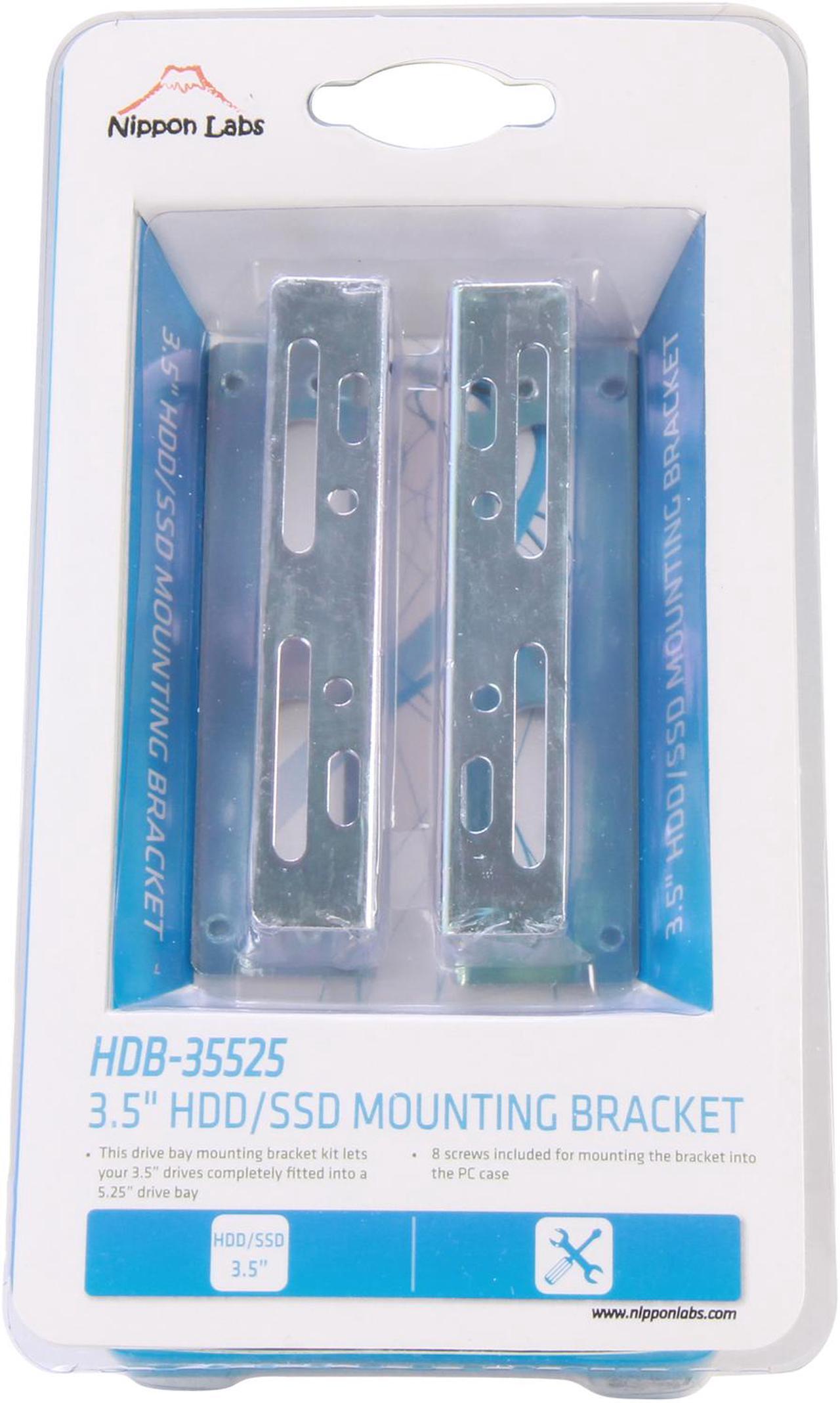 Alt view image 4 of 4 - Nippon Labs HDB-35525 3.5" HDD/SSD Mounting Bracket