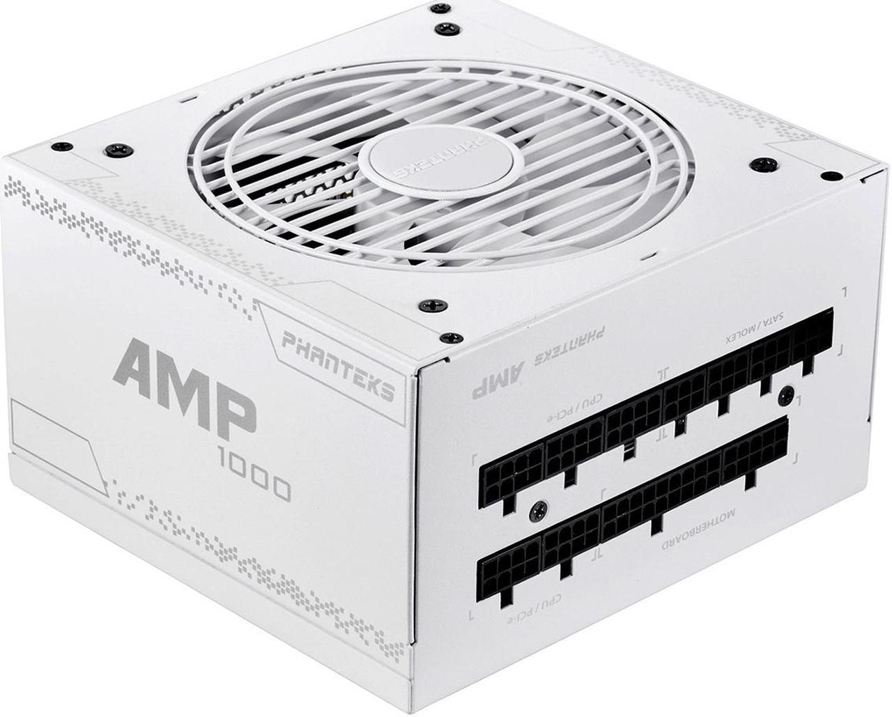 Phanteks AMP 1000W V2 80PLUS Gold White Edition, ATX Power Supply, 12VHPWR Included, Fully Modular, Hybrid Mode, Silent fan, Revolt PRO LINK Certified