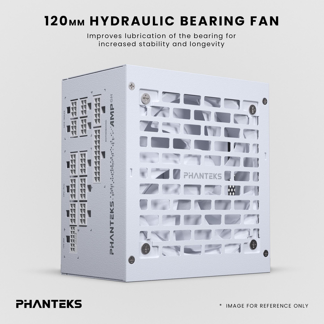 Open Box: Phanteks AMP GH 1200W Platinum Power Supply, ATX 3.1 and PCIe 5.1 Platform, Fully Modular Individual Cables, Silent Fanless mode, White. - Newegg.ca - Open Box condition - Image 9