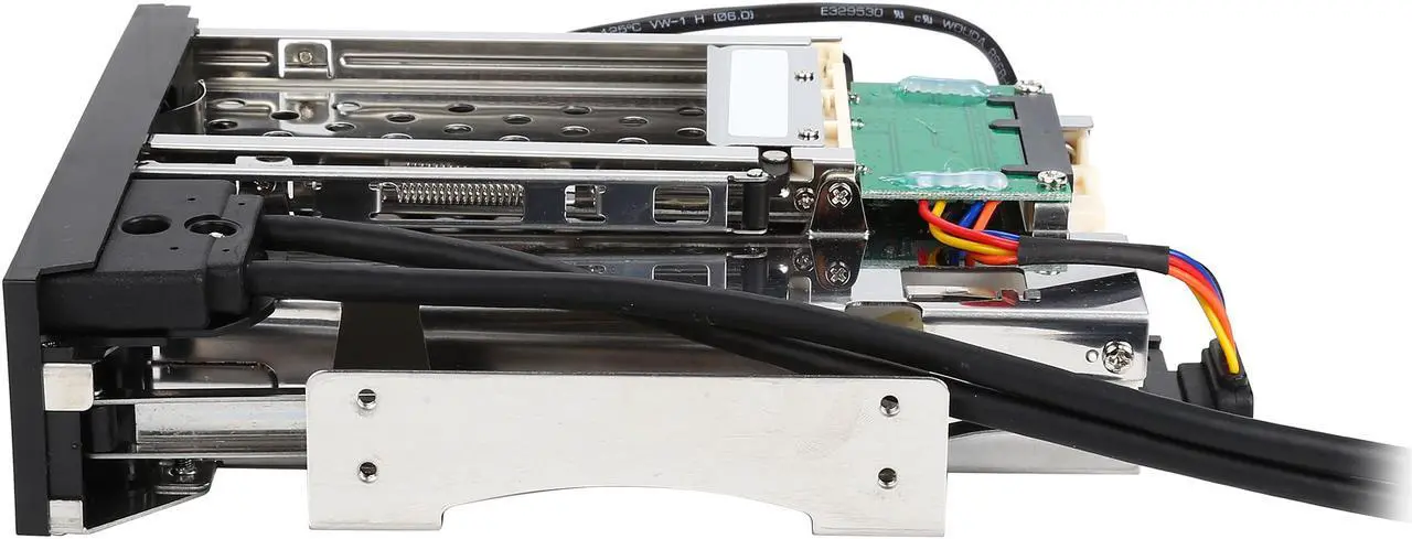 Alt view image 6 of 7 - KINGWIN KF-256-BK Tray-Less Aluminum Mobile Rack For 1 x 2.5” HDD & 1 x 3.5” HDD+ USB3.0 HUB x 2