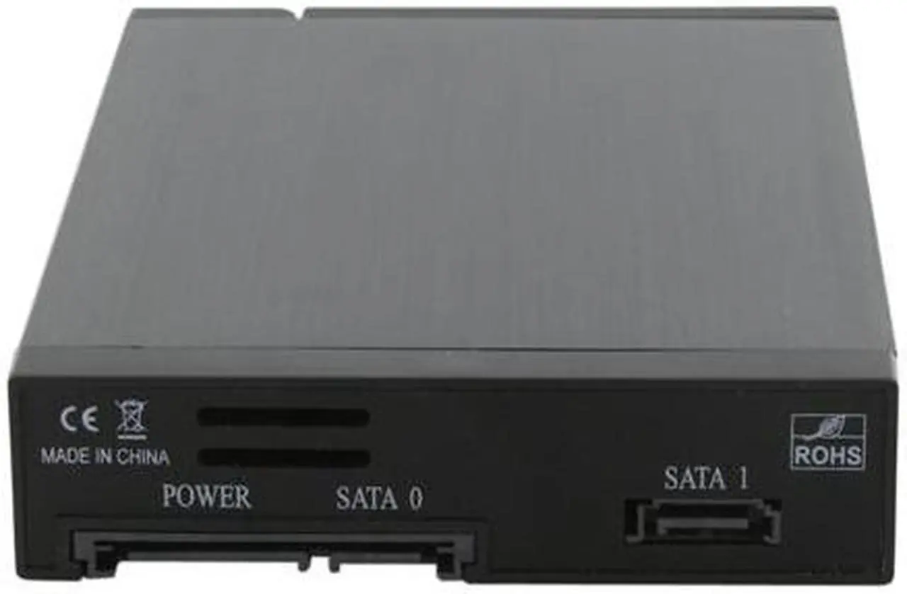 Alt view image 3 of 7 - SNT SNT-SATA2221B Dual 2.5" SATA SSD / HDD to 3.5" Bay Trayless Hot Swap Mobile Rack Backplane