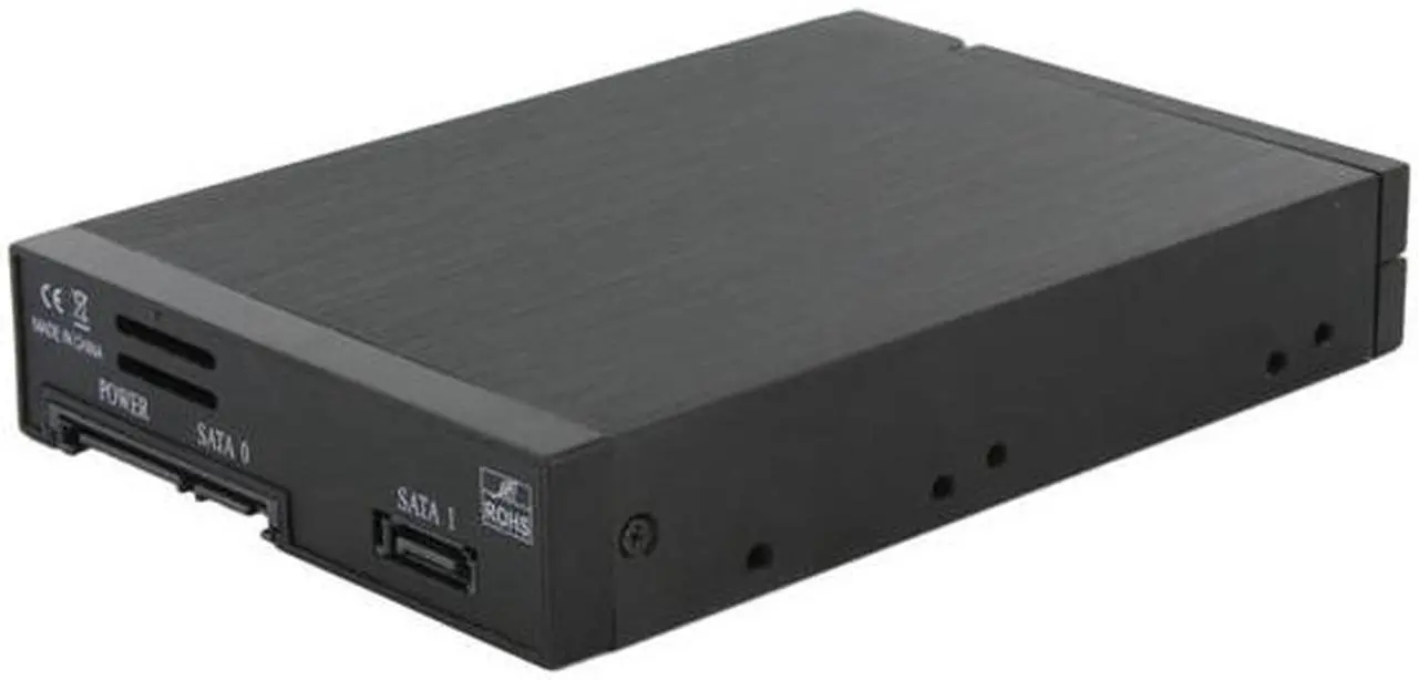 Alt view image 4 of 7 - SNT SNT-SATA2221B Dual 2.5" SATA SSD / HDD to 3.5" Bay Trayless Hot Swap Mobile Rack Backplane
