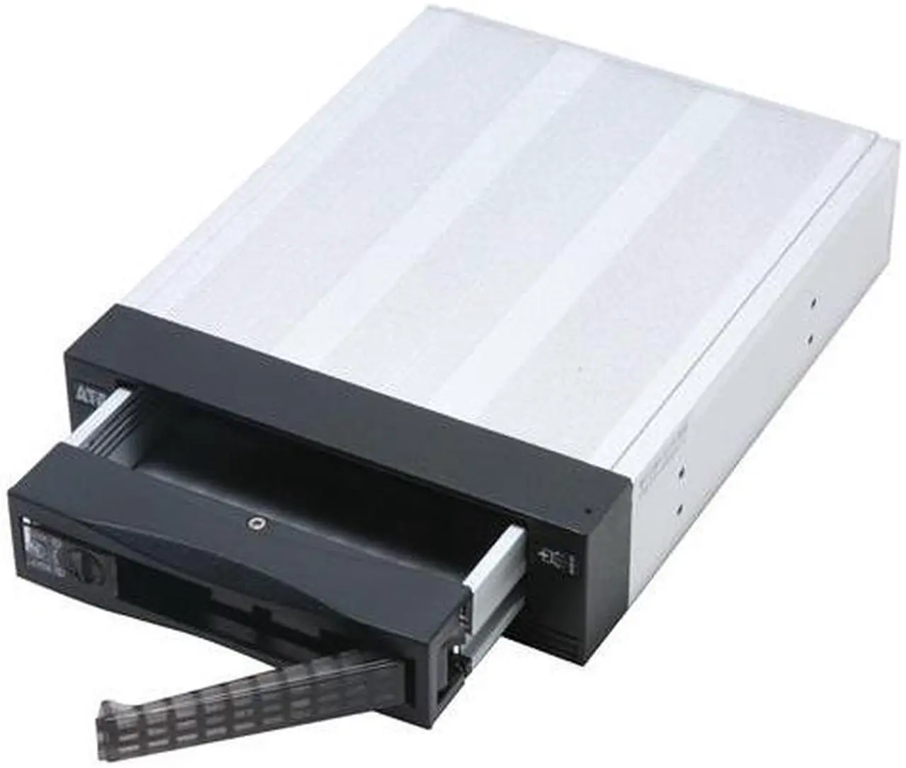 Alt view image 9 of 10 - SNT SNT-SAC136B 3.5" to 5.25" SAS/SATA Mobile Rack Hot-swap Aluminum Removable Hard Drive Kit w/ 80mm fan