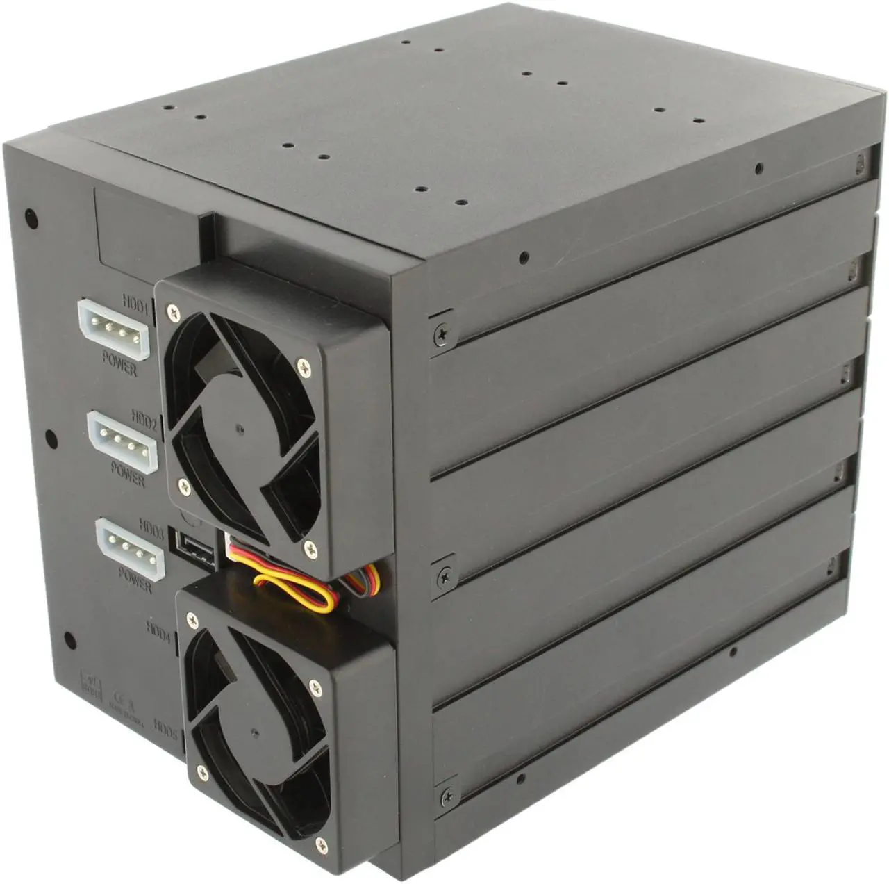 Alt view image 5 of 10 - SNT SNT-SAC3051TL 5 x 3.5" HDD in 3 x 5.25" Bay SAS/SATA Trayless Backplane Hot Swap RAID Cage