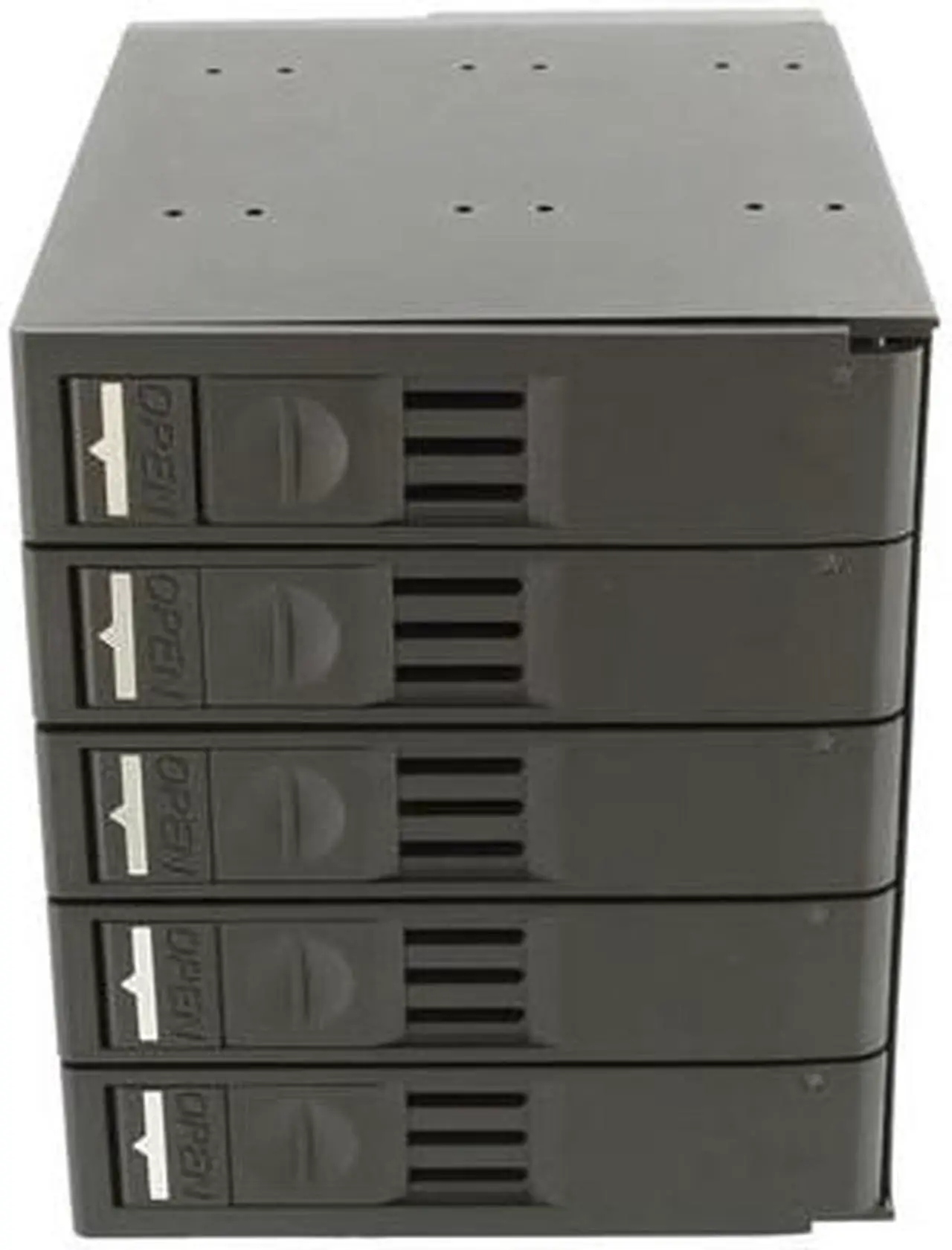 Alt view image 8 of 10 - SNT SNT-SAC3051TL 5 x 3.5" HDD in 3 x 5.25" Bay SAS/SATA Trayless Backplane Hot Swap RAID Cage