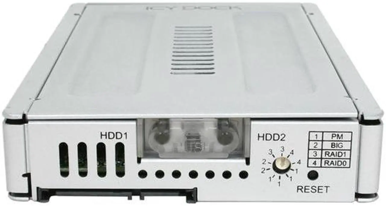 Alt view image 4 of 5 - ICY DOCK EZConvert Pro MB982SPR-2S Full Metal Dual 2.5" to 3.5" SATA 3Gbps SSD & HDD RAID Converter / Adapter/ Mounting Kit / Bracket (RAID 0, 1, BIG & JBOD PM)