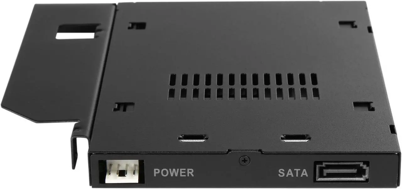 Alt view image 5 of 14 - ICY DOCK MB411SKO-B ToughArmor MB411SKO-B 2.5" SATA/SAS HDD/SSD Rugged Full Metal Mobile Rack for Slim ODD or Slim FDD Bay - With Key Lock
