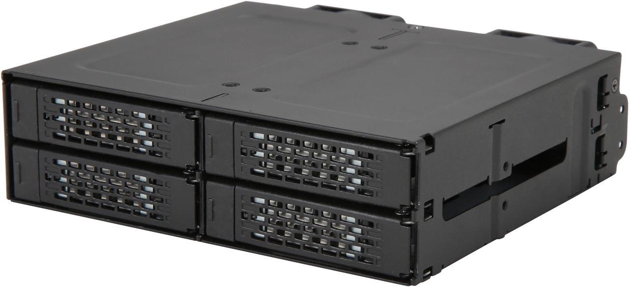 ICY DOCK ToughArmor MB699VP-B Rugged Full Metal 4 Bay 2.5" NVMe U.2 SSD Mobile Rack For External 5.25" Bay