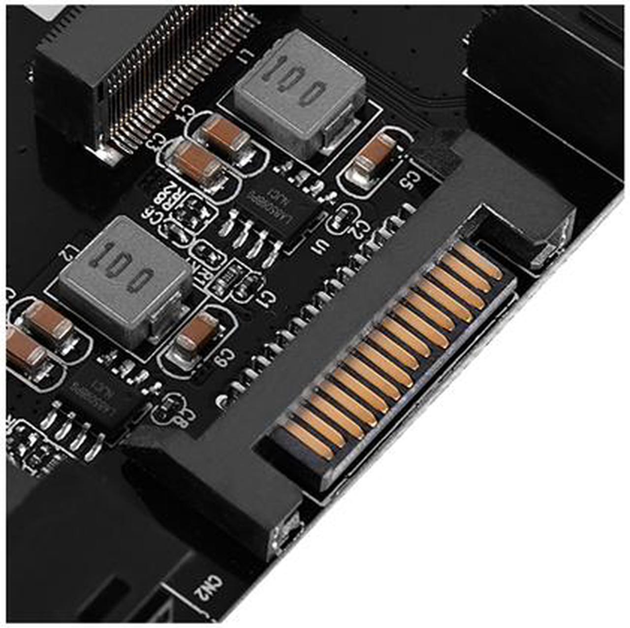 Alt view image 5 of 9 - SilverStone SDP12 3.5" Device Bay to Two SATA M.2 SSDs and One NVMe M.2 SSD Adapter