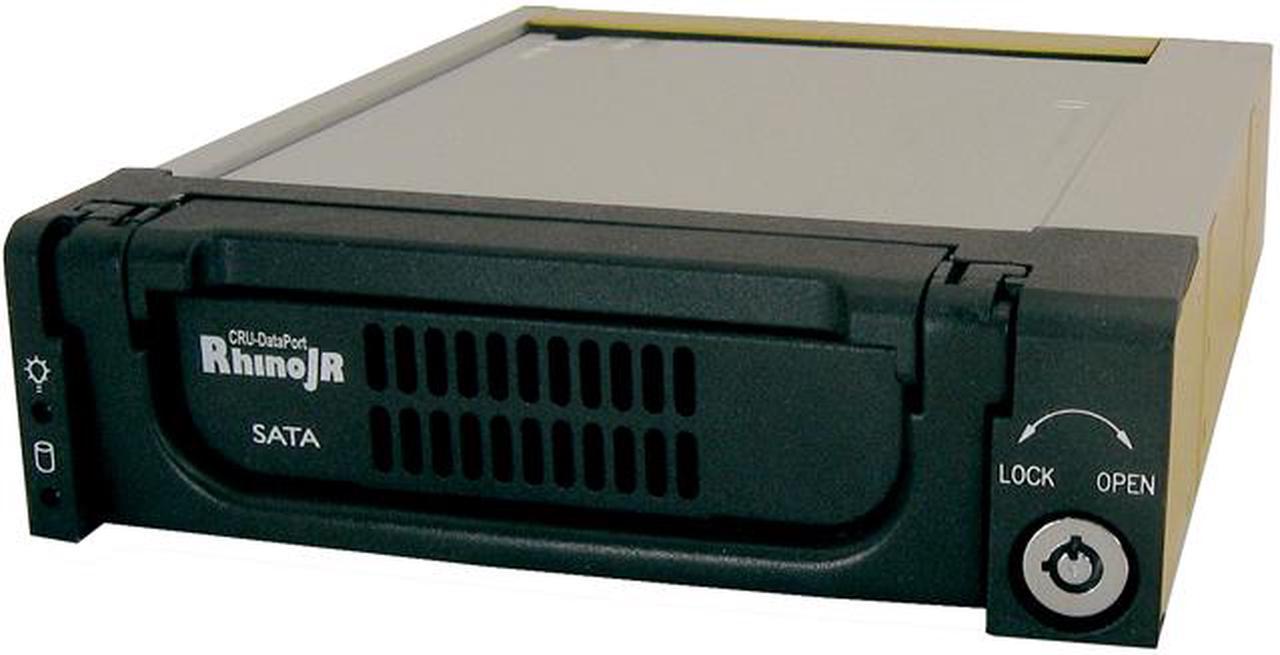 CRU 6650-5000-0500 Rhino JR RJR110 Removable Hard Drive Enclosure, SATA 3Gb/s Interface, Black,