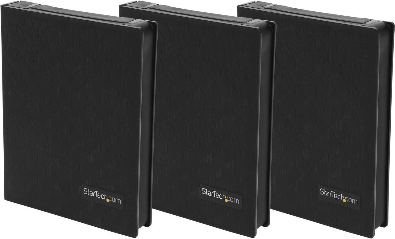 StarTech HDDCASE25BK 2.5in Anti-Static Hard Drive Protector Case - Black (3pk)