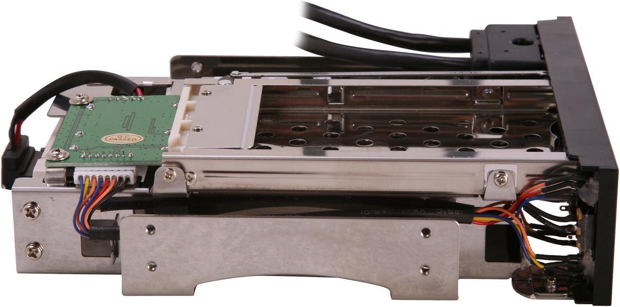 Alt view image 3 of 6 - 5.25" Dual Bay Mobile Rack for both 2.5" and 3.25" SATA HDD, Plus 2 USB 3.0 Ports