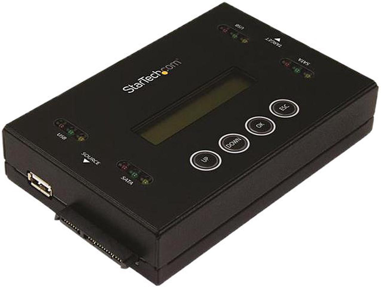 StarTech SU2DUPERA11 Drive Duplicator & Eraser for USB Flash Drives & 2.5 / 3.5" SATA SSDs/HDDs - 1:1 Duplication Plus Cross-interface - Standalone