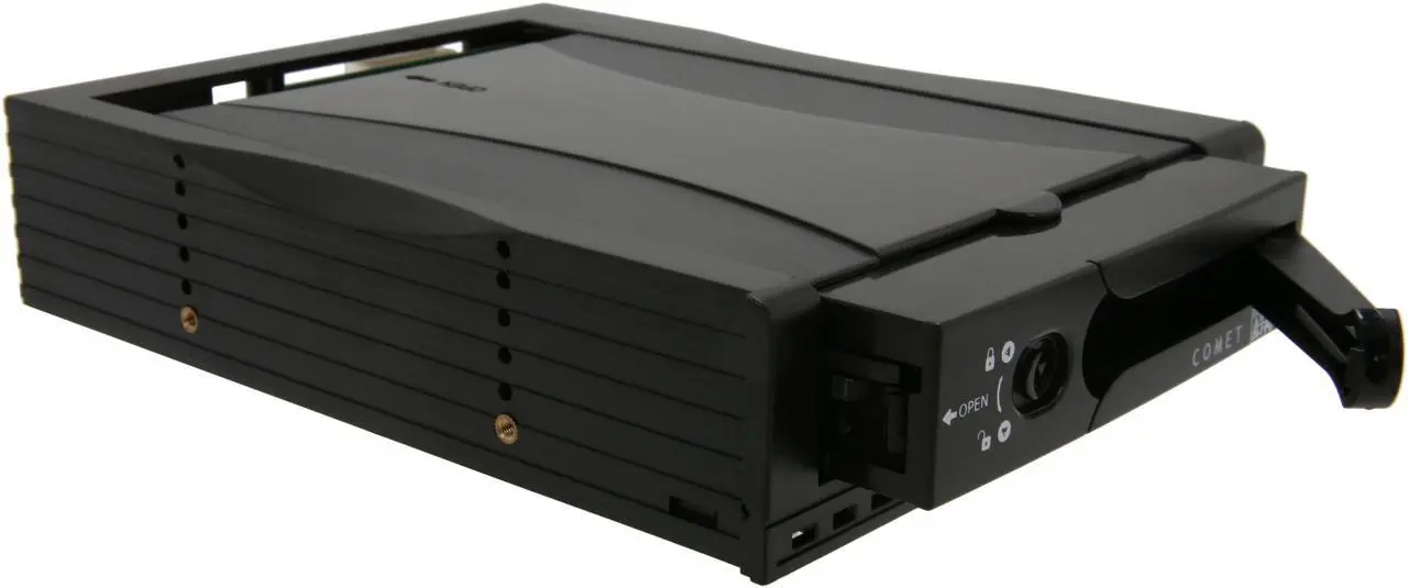 Alt view image 3 of 7 - AMS DK-1220SEBK Comet Value Series (Black) - 5.25" Removable Rack (SATA-to-SATA)
