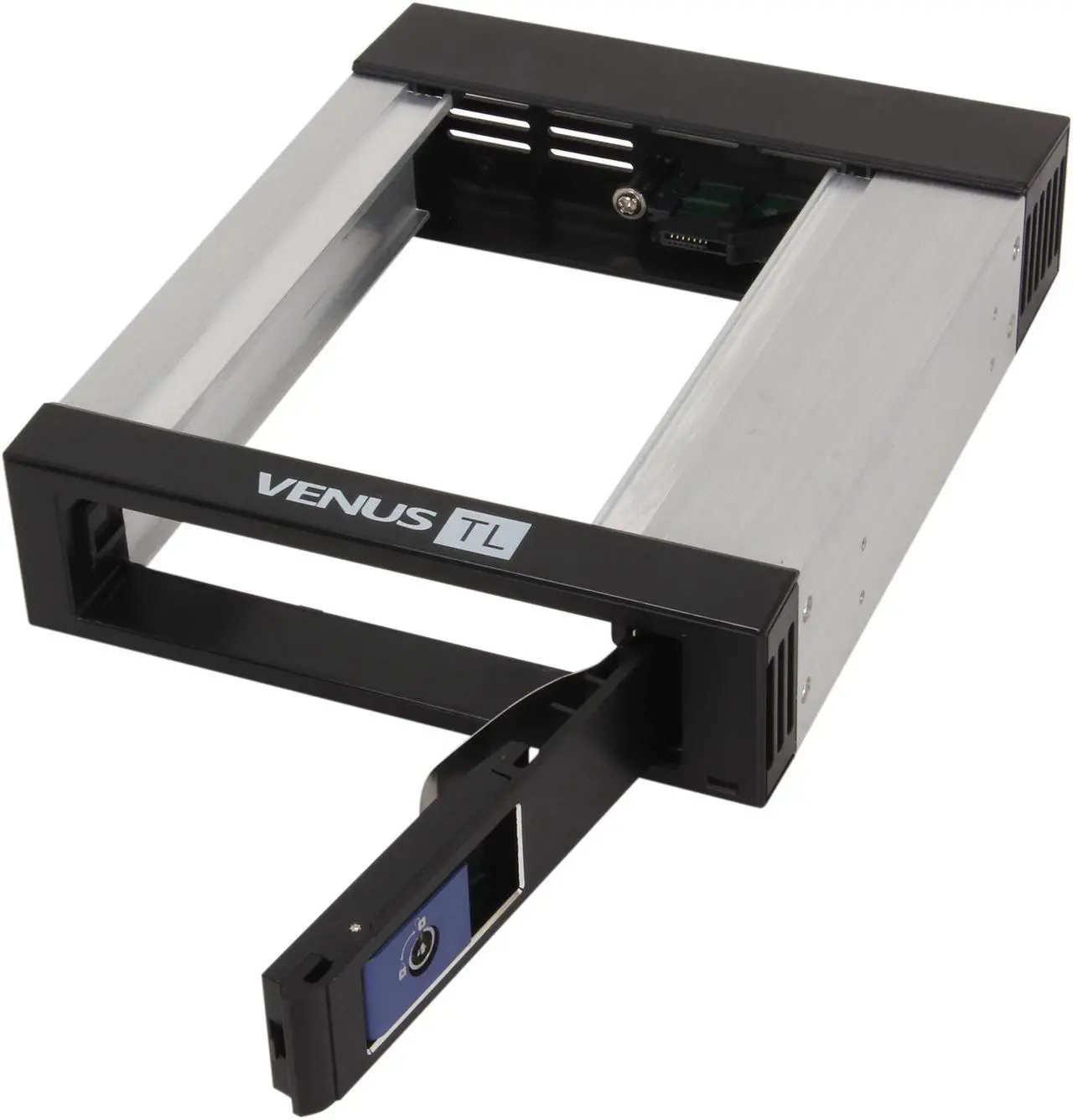 Alt view image 6 of 6 - AMS DS-116TL-BLUE 3.5" SATA Tray-less Removable Rack for HDD/SSD