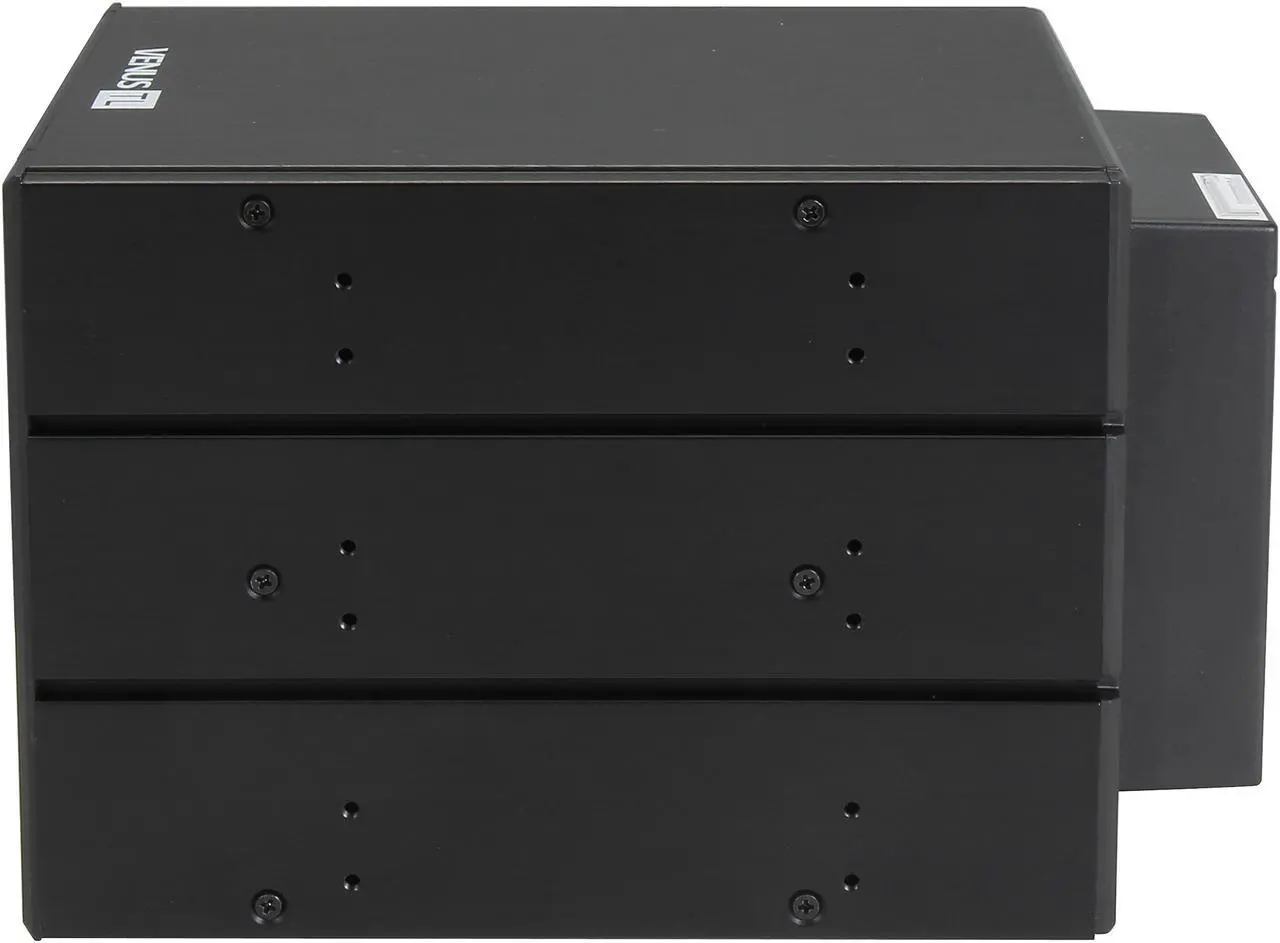 Alt view image 4 of 7 - AMS DS-346TL-BLUE 4in3 Trayless SATA/SAS backplane Module with Blue handle