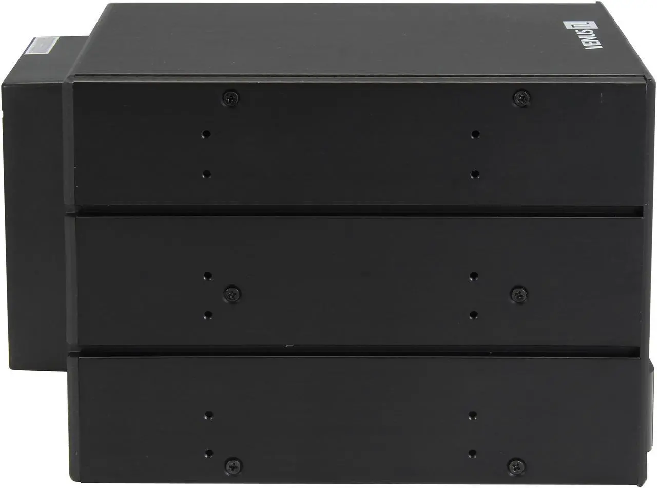 Alt view image 6 of 7 - AMS DS-346TL-BLUE 4in3 Trayless SATA/SAS backplane Module with Blue handle