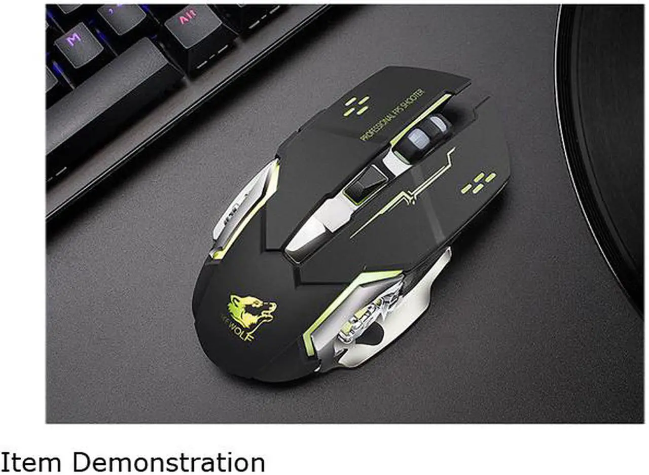 Alt view image 3 of 5 - E-sport X8 Wireless Charging Gaming Mouse Mute Luminous Mechanical Mouse