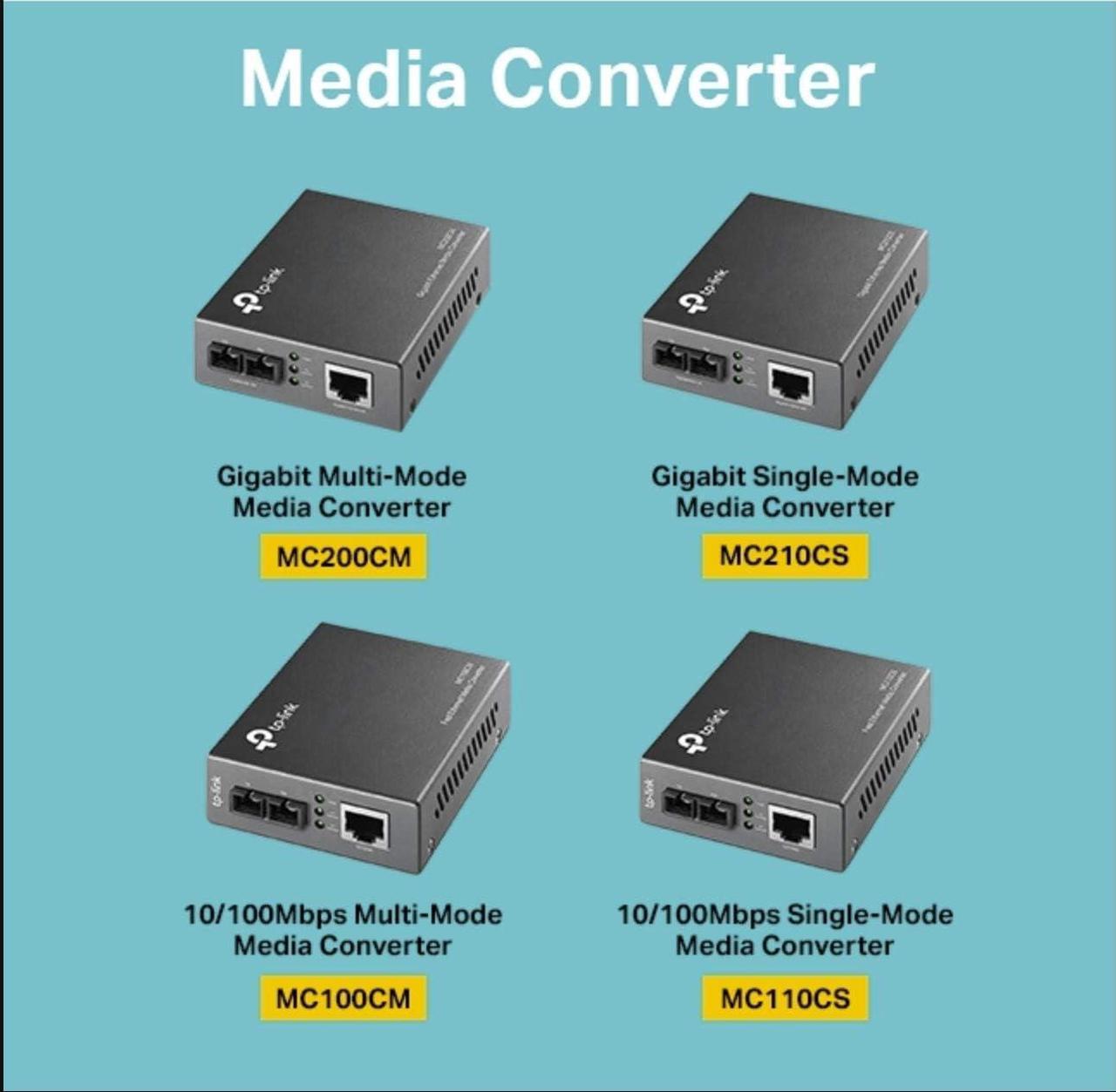 Alt view image 2 of 2 - TP-Link Fast Ethernet SFP to RJ45 Fiber Media Converter | Fiber to Ethernet Converter | 10/100Mbps RJ45 Port to 100Base-FX Single-Mode Fiber (MC110CS)