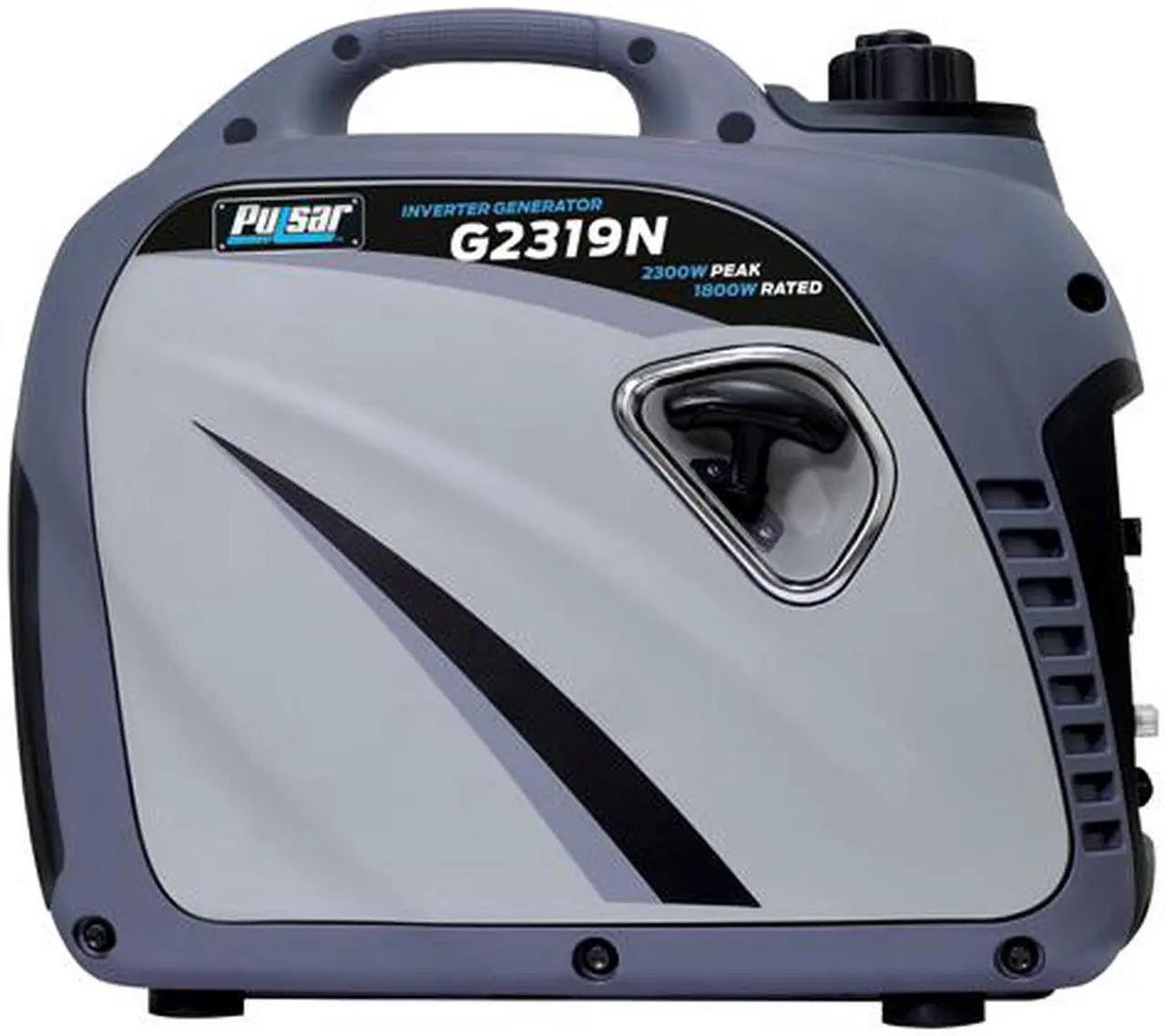 Alt view image 2 of 7 - Pulsar G2319N 2,300W Portable Gas-Powered Inverter Generator with USB Outlet & Parallel Capability, CARB Compliant, Gray