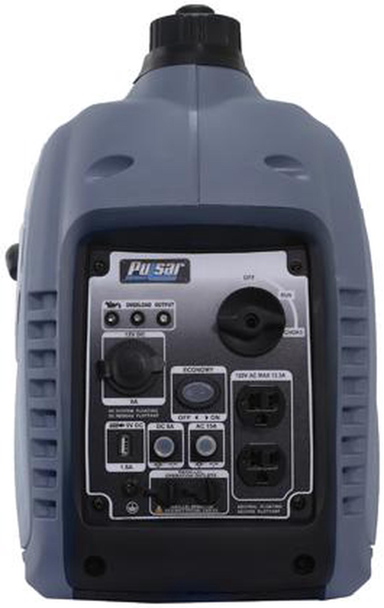 Alt view image 3 of 7 - Pulsar G2319N 2,300W Portable Gas-Powered Inverter Generator with USB Outlet & Parallel Capability, CARB Compliant, Gray