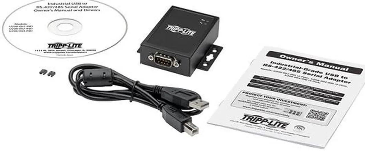 Alt view image 5 of 5 - Tripp Lite Usb To Serial Adapter Converter Rs-422/Rs-485 Usb To Db9 1-Port