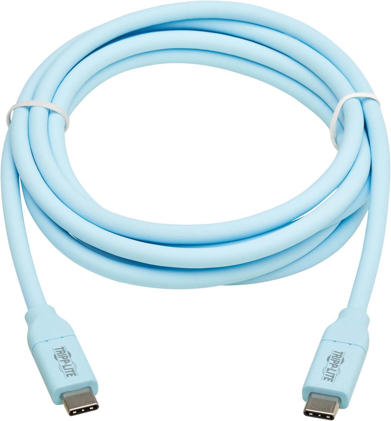 TRIPP LITE USB-C CABLE ANTIBACTERIAL 240W BLUE 6FT - U040AB-006CS5LB