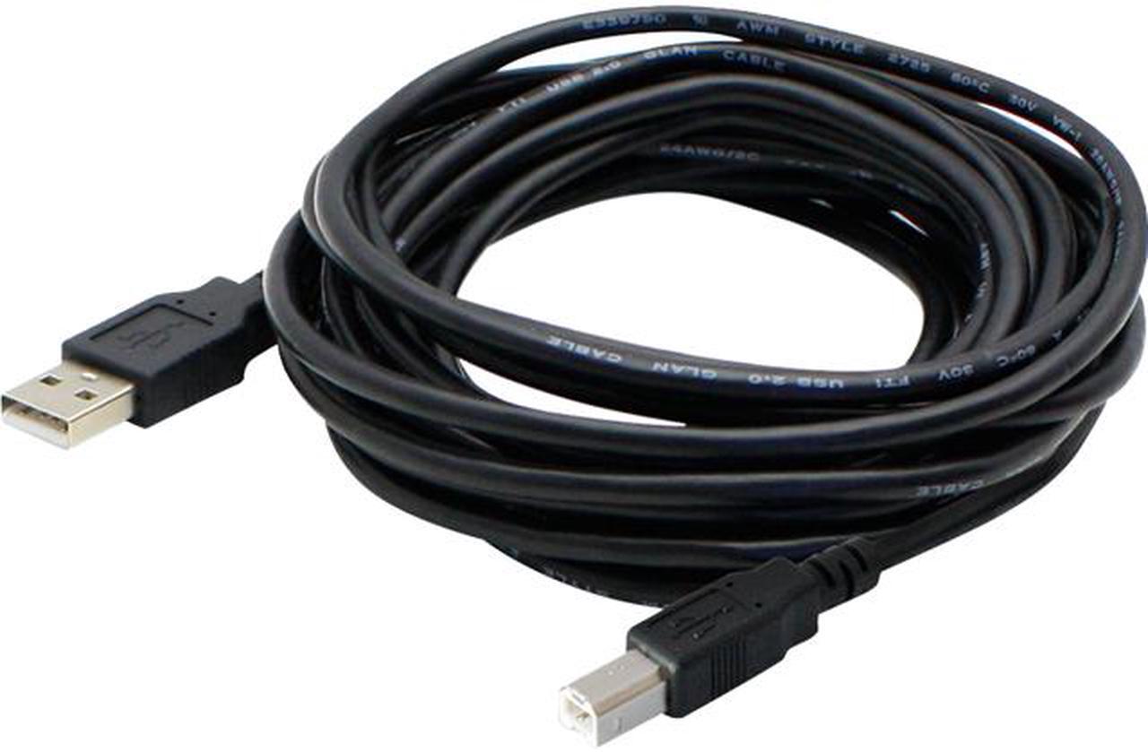 AddOn 3ft USB 2.0 (A) Male to USB 2.0 (B) Male Black Extension Cable