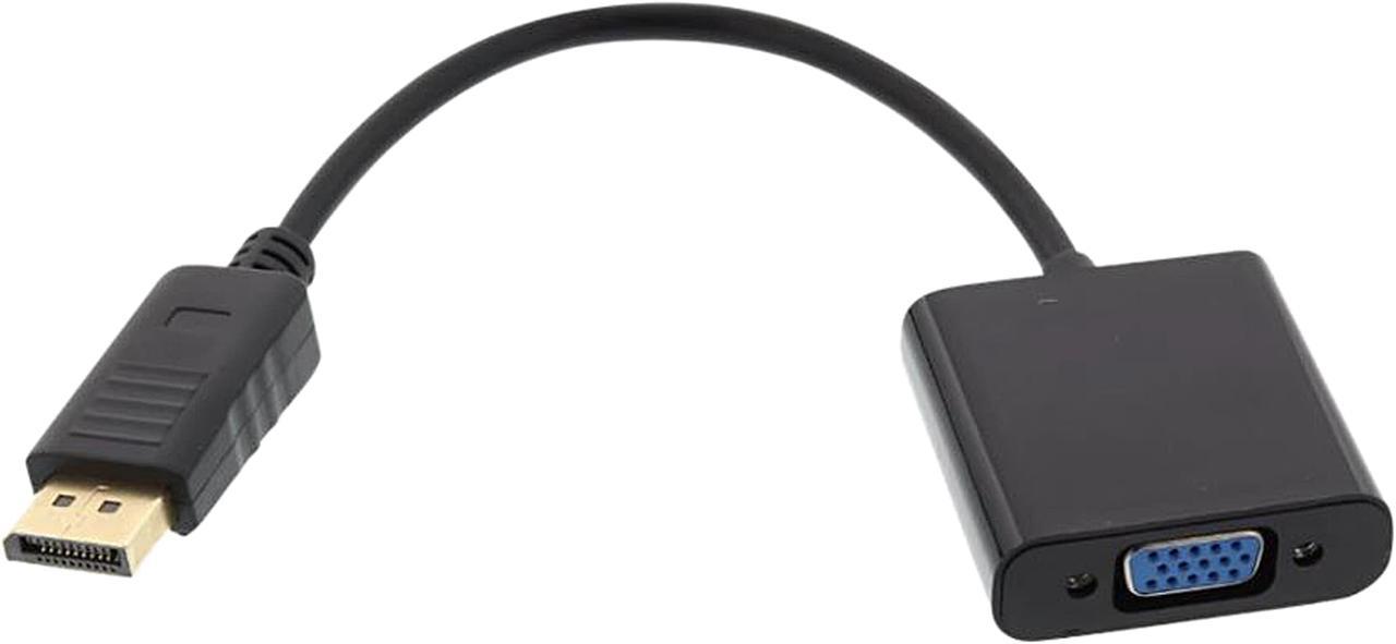 Axiom 3-in-1 Displayport To Hdmi Vga And Dvi Video Adapter - Black