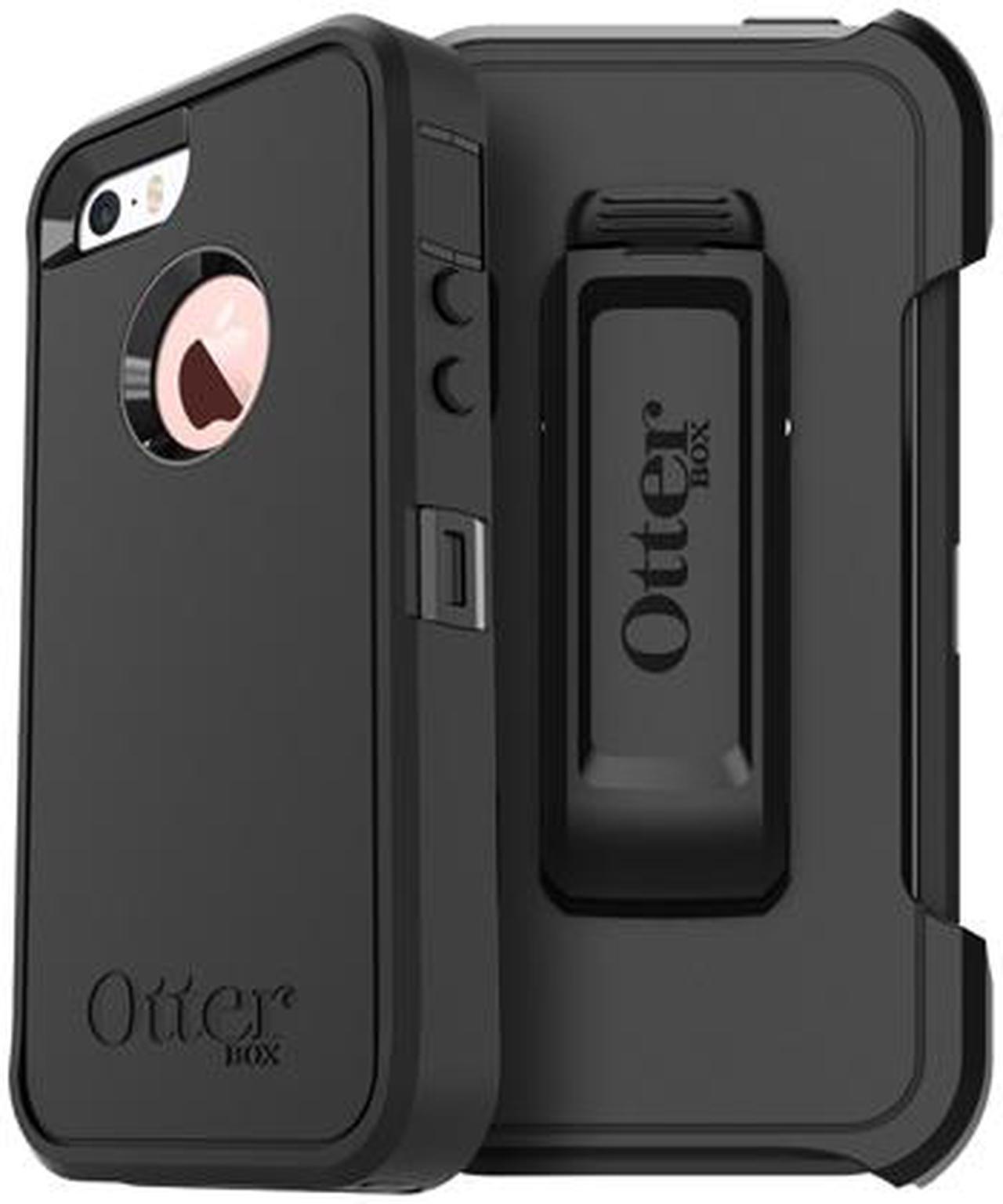 Main image of OtterBox Defender Carrying Case (Holster) iPhone 5, iPhone 5S, iPhone SE - Black