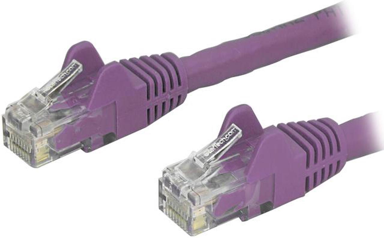 StarTech N6PATCH30PL StarTech.com Cat6 Patch Cable - 30 ft. - Purple Ethernet Cable - Snagless RJ45 Cable - Ethernet Cord - Cat 6 Cable