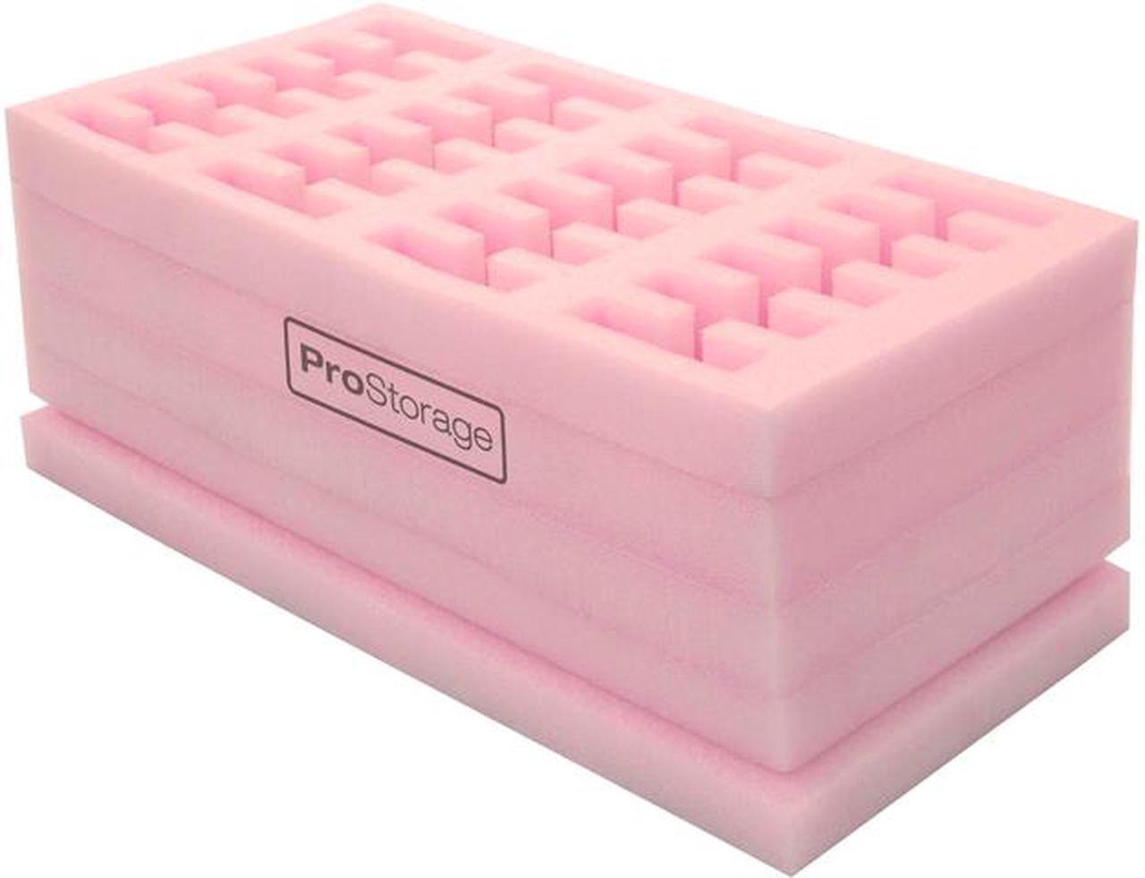 Main image of ProStorage IMA904800F005 Foam Storage for 24 Hard Drives Pink