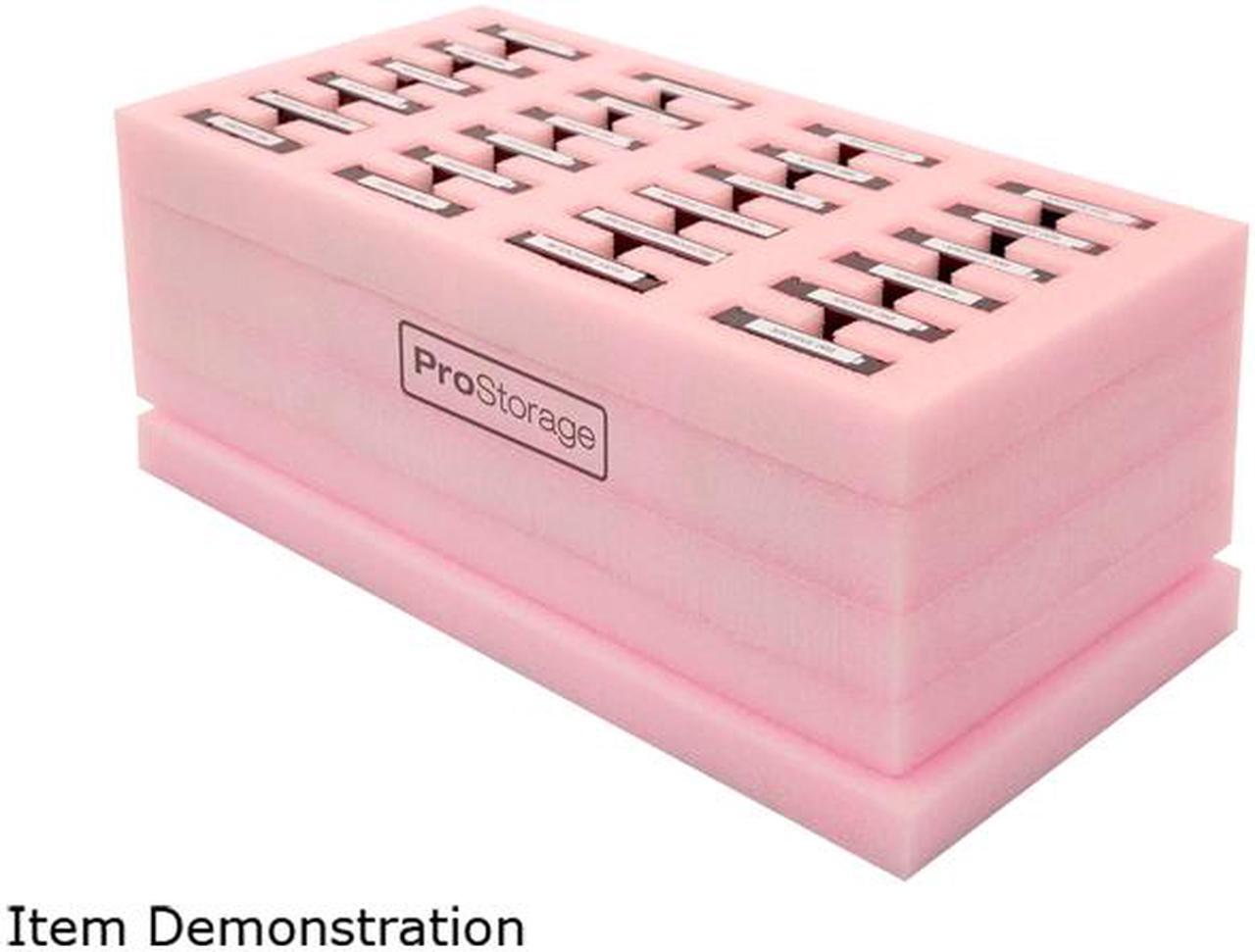 Alt view image 2 of 9 - ProStorage IMA904800F005 Foam Storage for 24 Hard Drives Pink